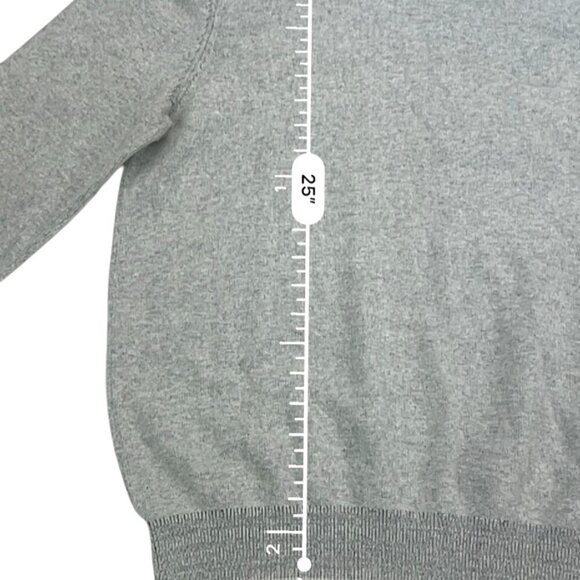 Banana Republic 100% Cotton Men's Pullover Grey Sweater Size L - Picture 7 of 9